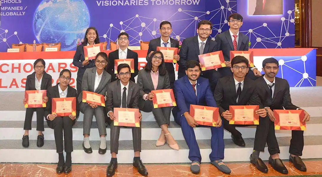 Our scholars beam with pride after their felicitation ceremony