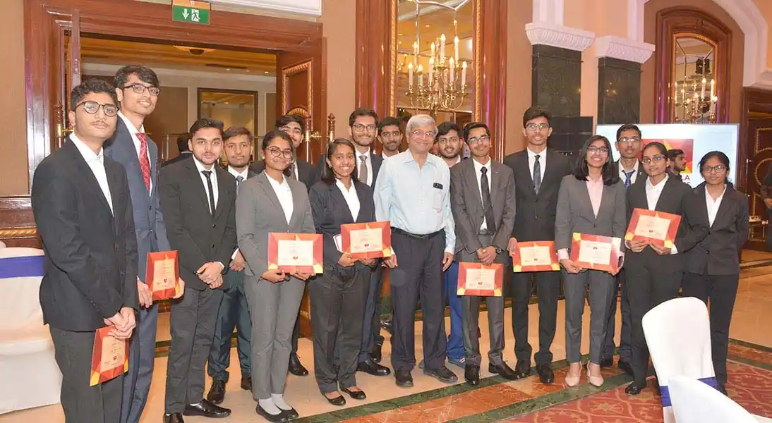 Proud smiles at the award ceremony