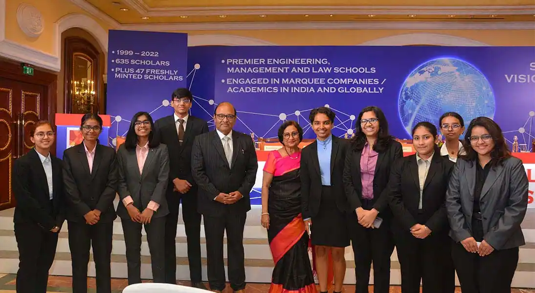 Judges and scholars smile for the camera